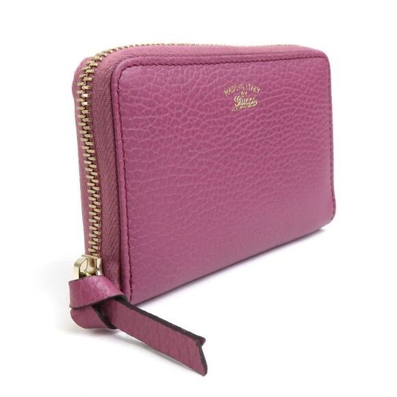 Gucci Zip Around Purple Leather Wallet  (Pre-Owned) - Picture 3 of 5